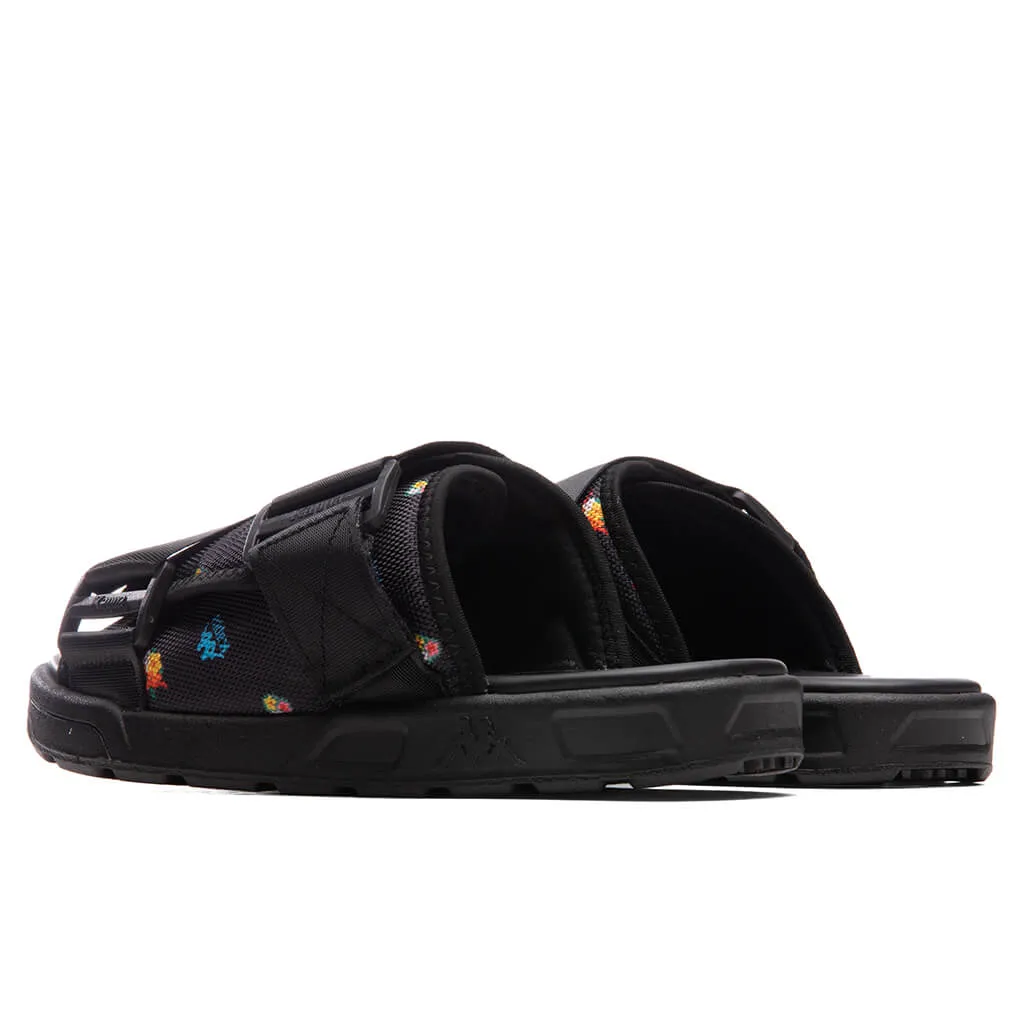 222 Banda Degana Sandals - Black/Blue Hawaiian