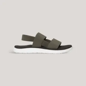 Ada - Elasticated Sandals - Khaki | Women's