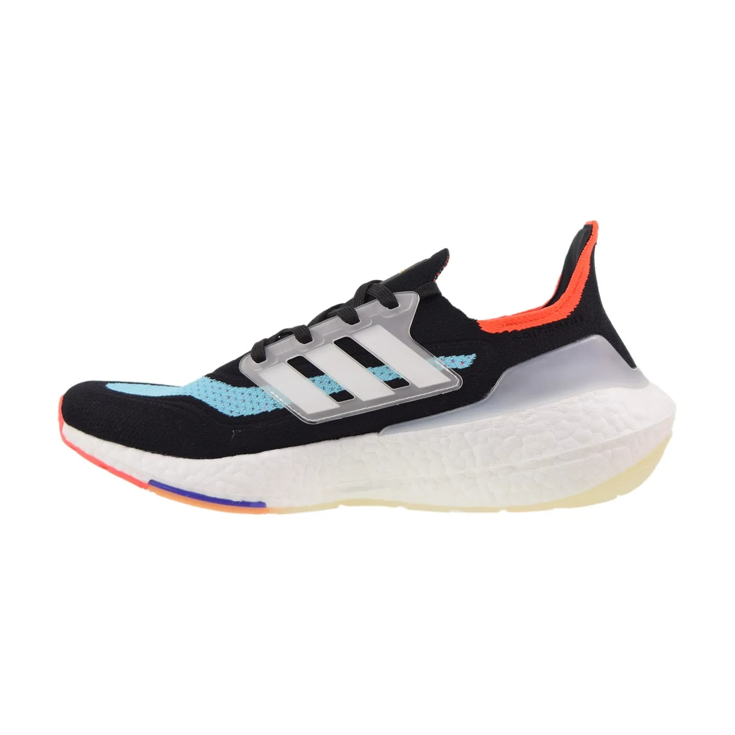 Adidas Ultra Boost 21 Men's Shoes Black-Pulse Aqua