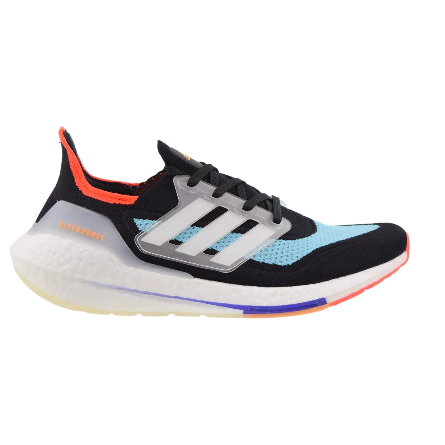 Adidas Ultra Boost 21 Men's Shoes Black-Pulse Aqua