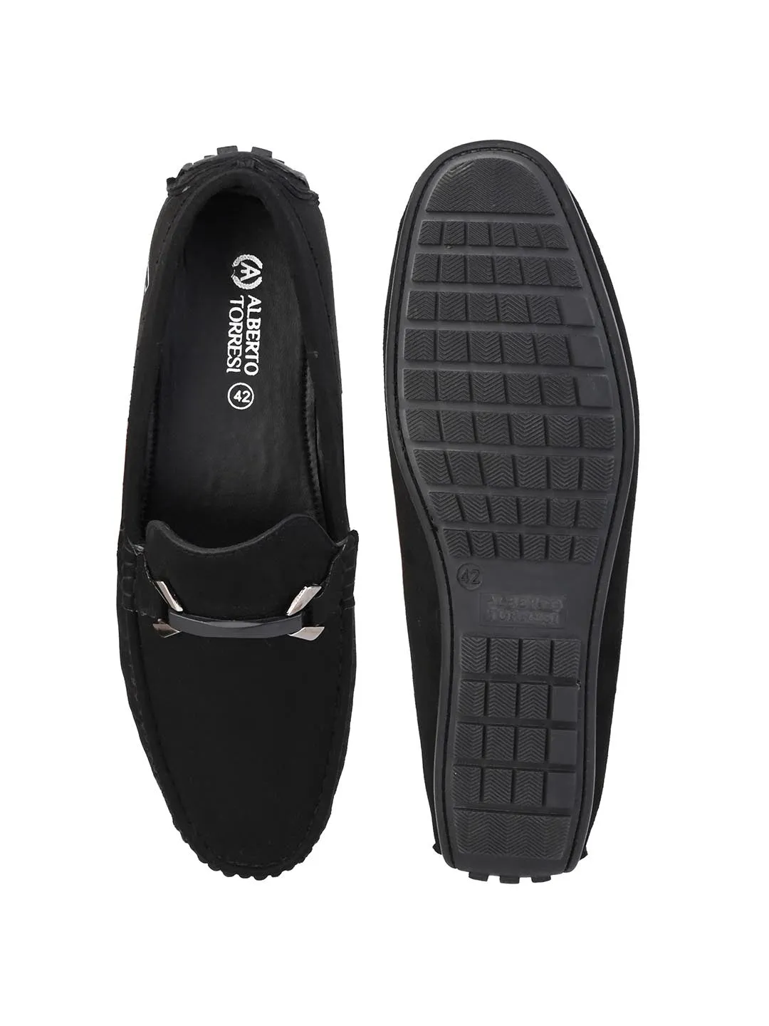 Alberto Torrresi Black Sabar Slip-On loafer