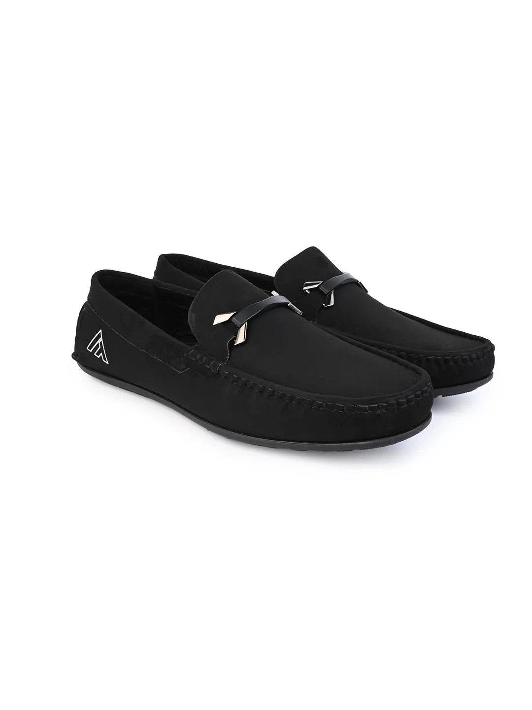 Alberto Torrresi Black Sabar Slip-On loafer