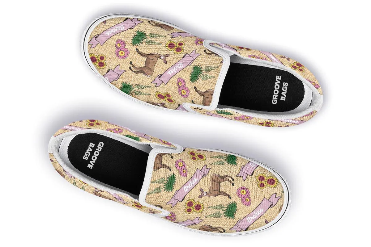 Arches Pattern Slip-On Shoes