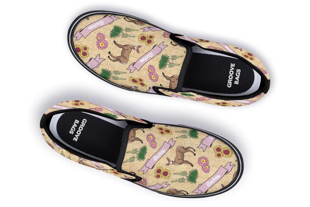 Arches Pattern Slip-On Shoes