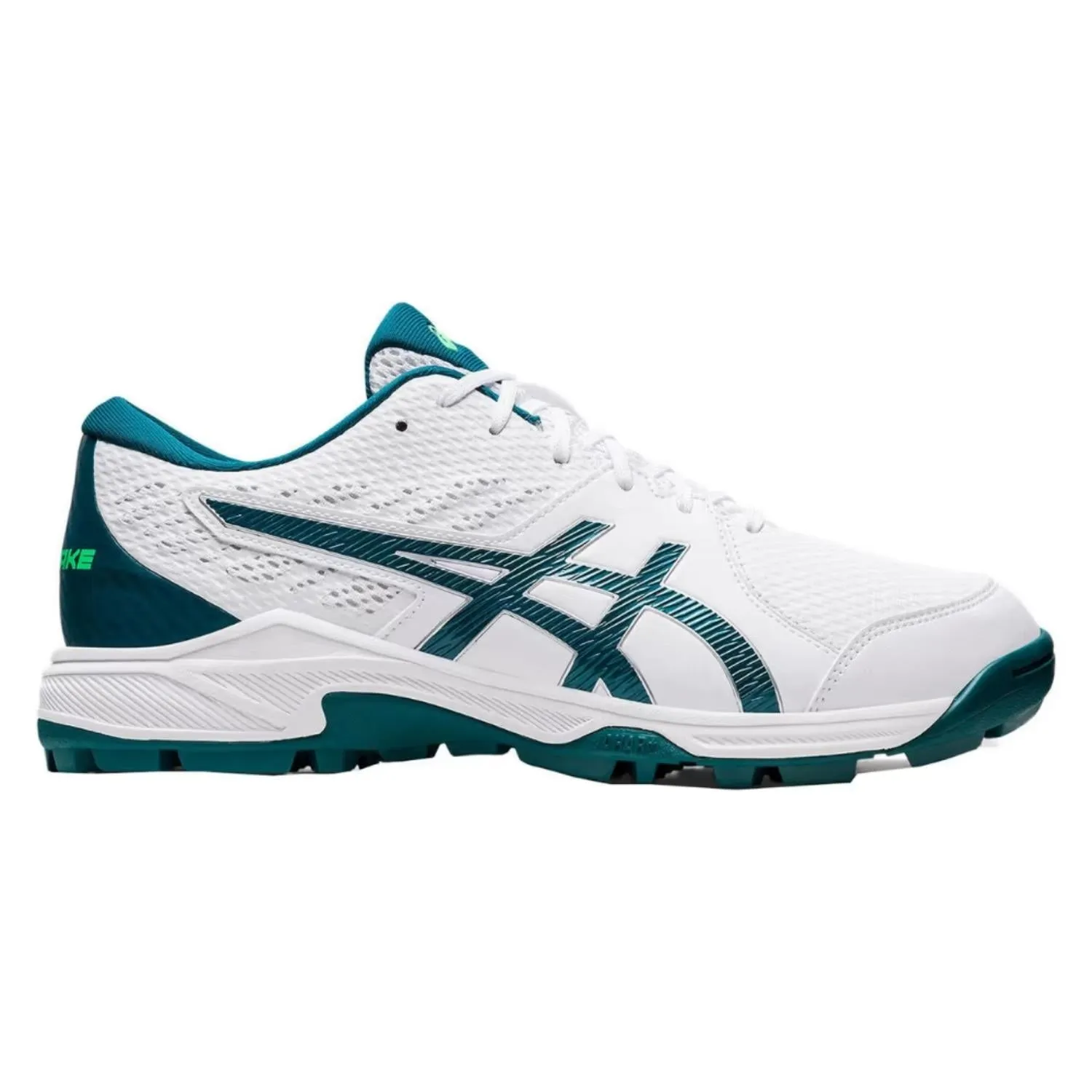 Asics Cricket Shoes, Model Gel-Peake 2, White/Velvet Pine