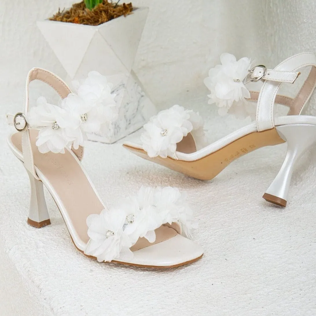 Avery Vegan Leather Wedding Shoes | Ivory