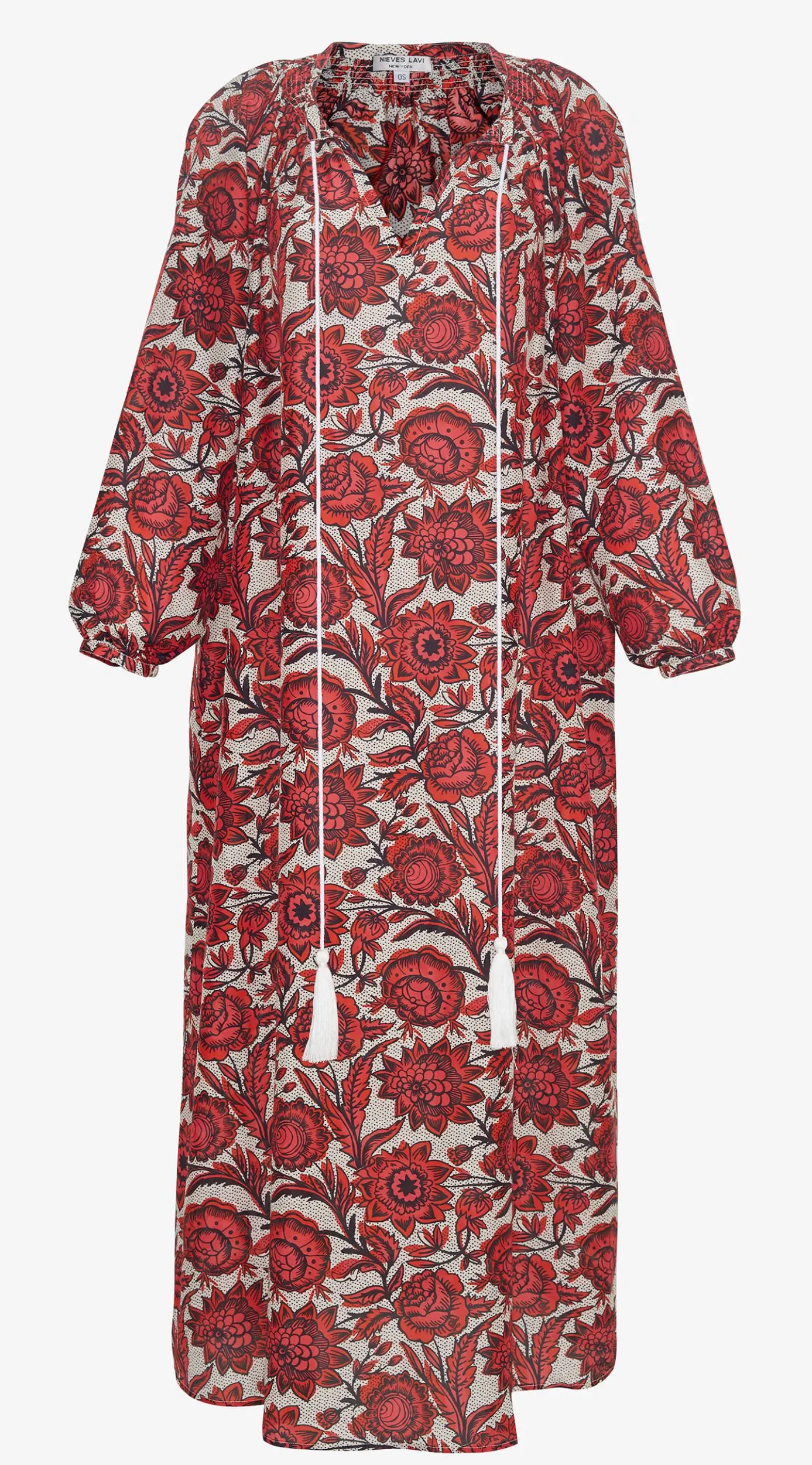 Bella Kaftan Dress | Bali Rouge Print