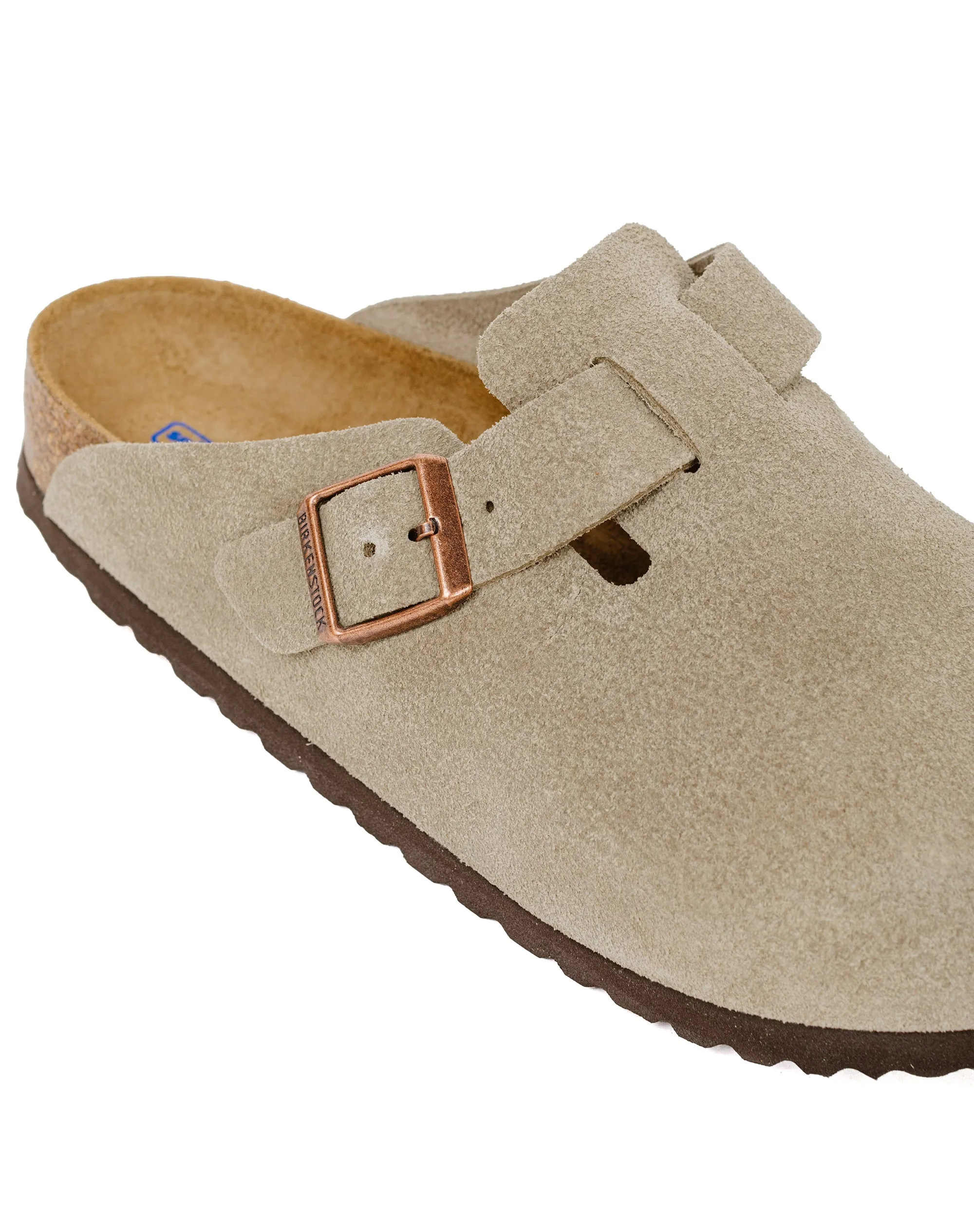 Birkenstock Boston Taupe Suede