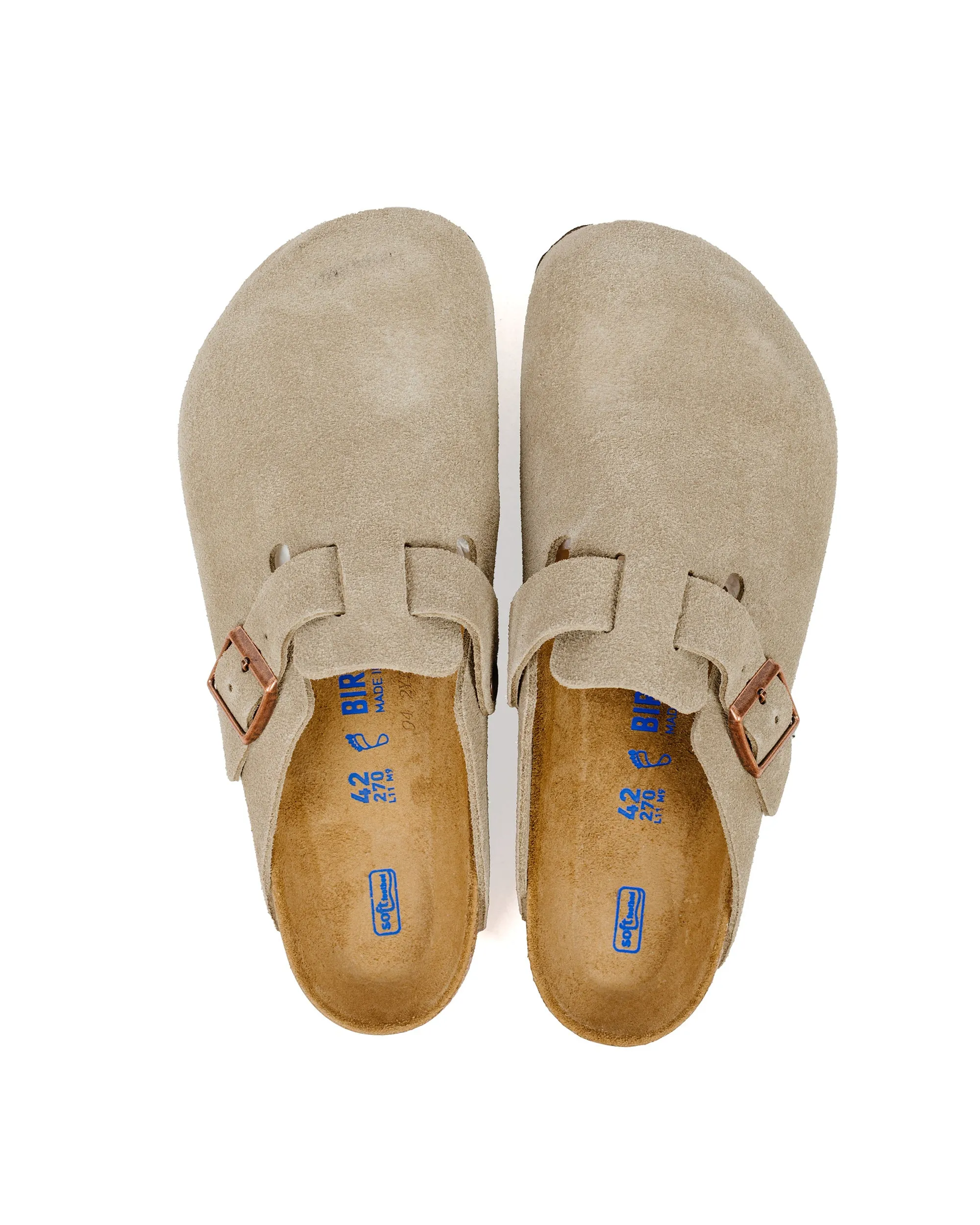 Birkenstock Boston Taupe Suede