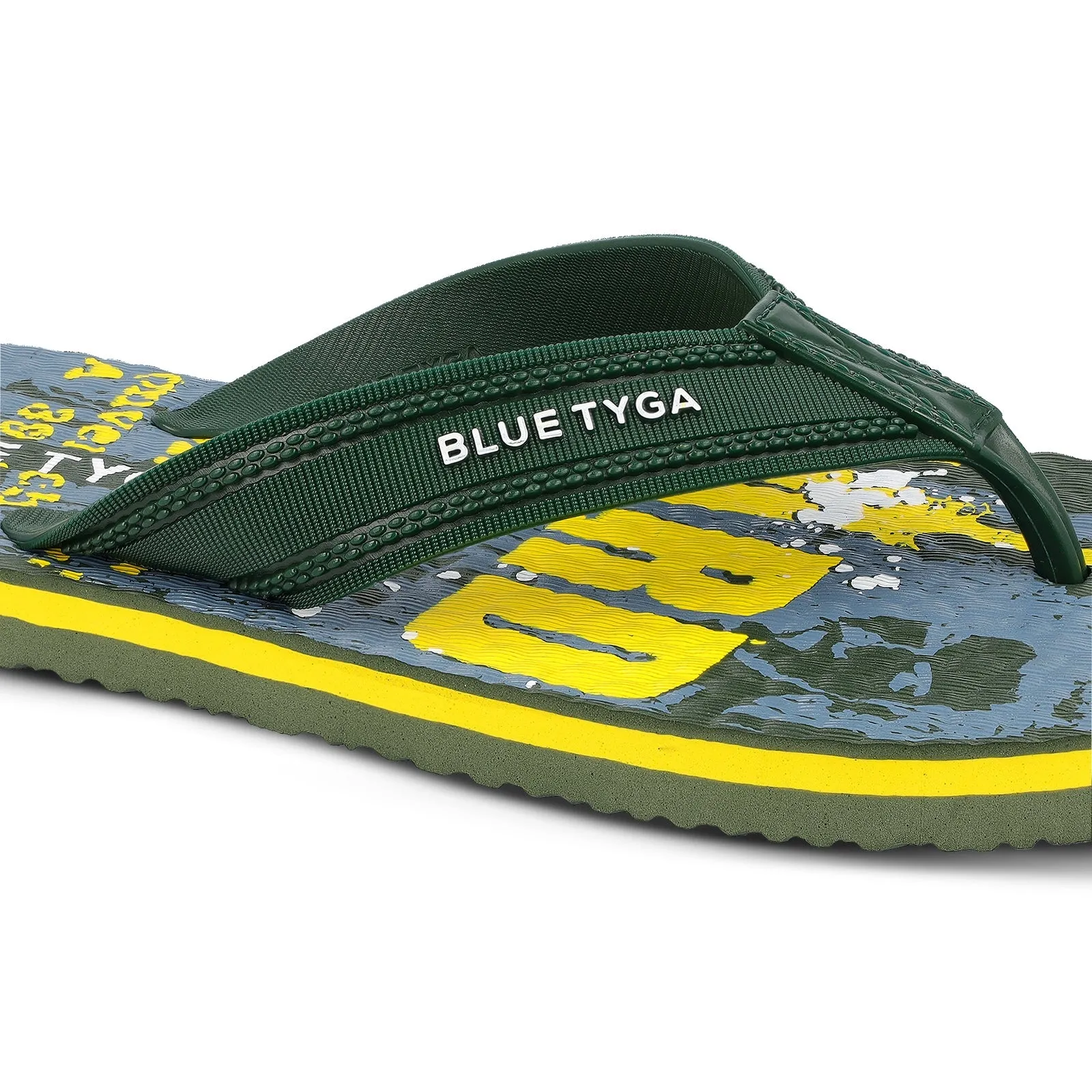 Blue Tyga Gents Flip Flop Thong  - BTG702 Olive Green