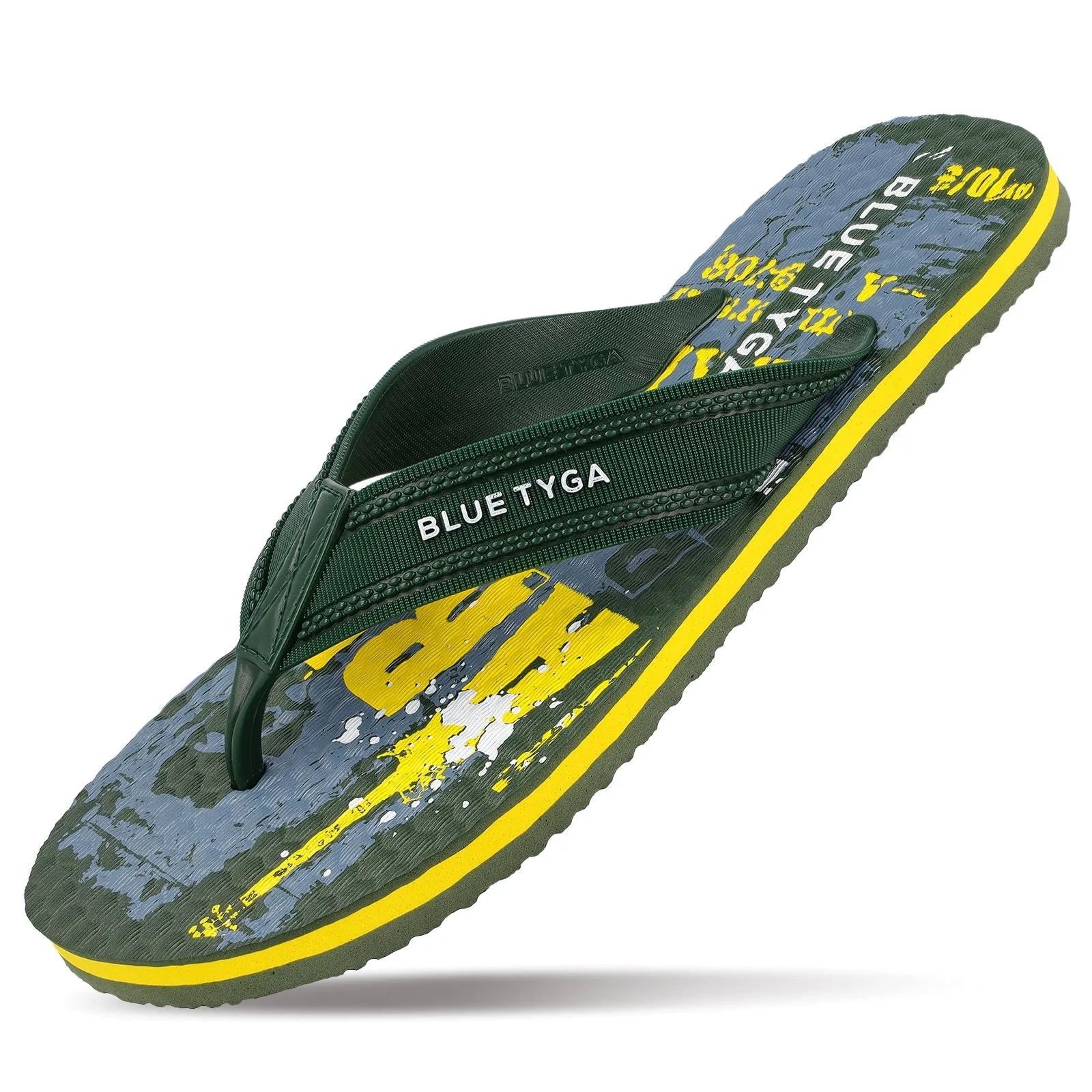 Blue Tyga Gents Flip Flop Thong  - BTG702 Olive Green