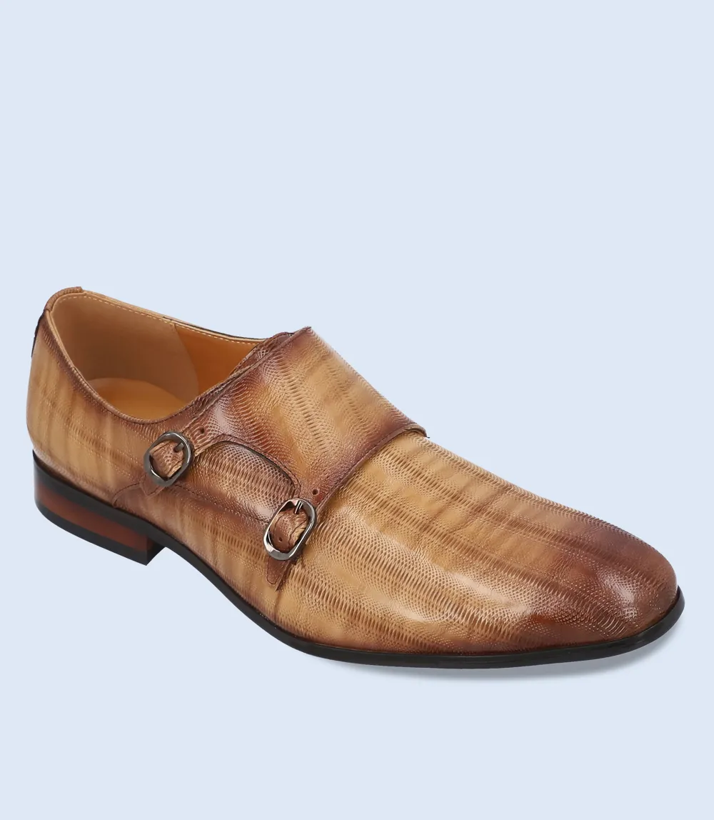 BM4156-KHAKI-Men Formal Slip-on's