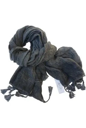 Charcoal Tassel Scarf