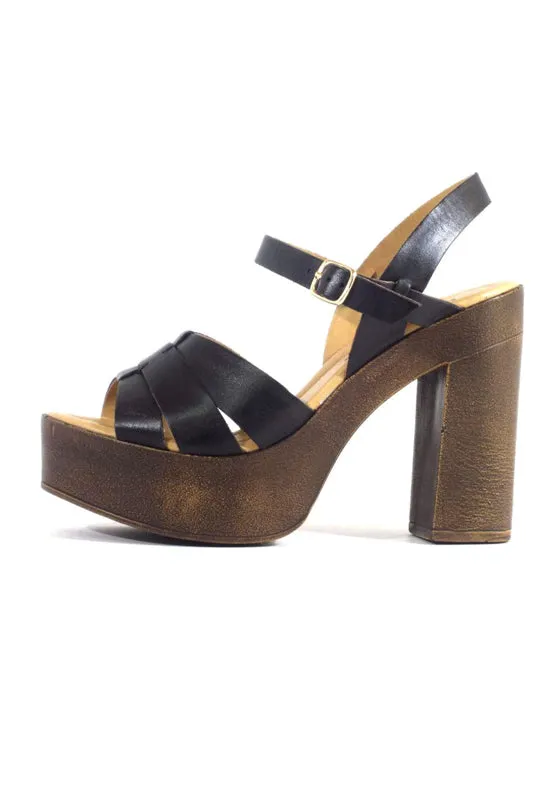 Chelsea Crew - Hollie Sandal Black Leather