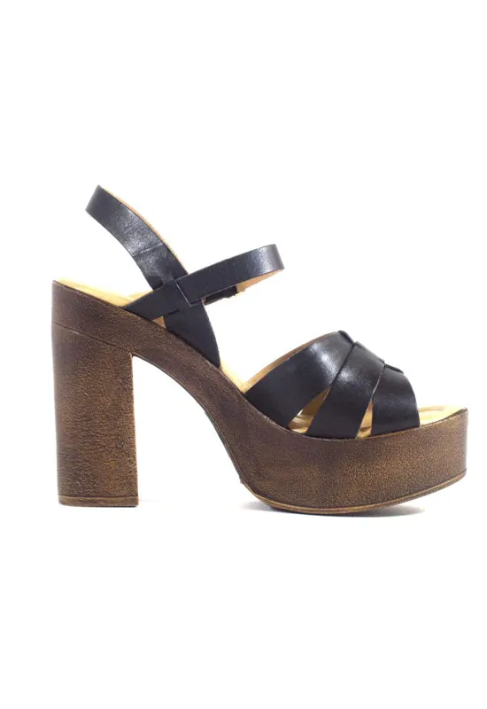 Chelsea Crew - Hollie Sandal Black Leather