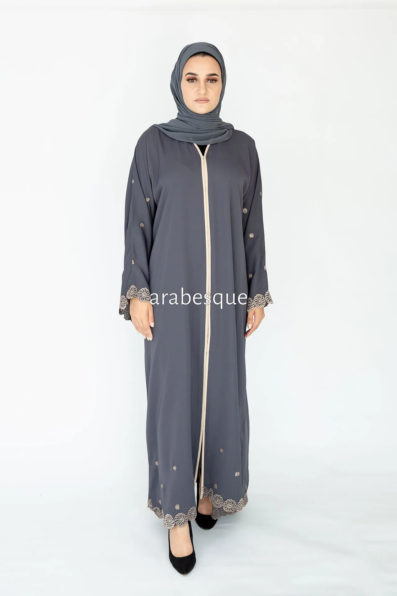 Dalia Grey Abaya