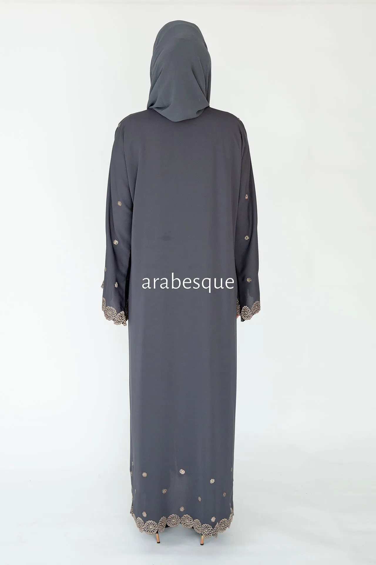 Dalia Grey Abaya