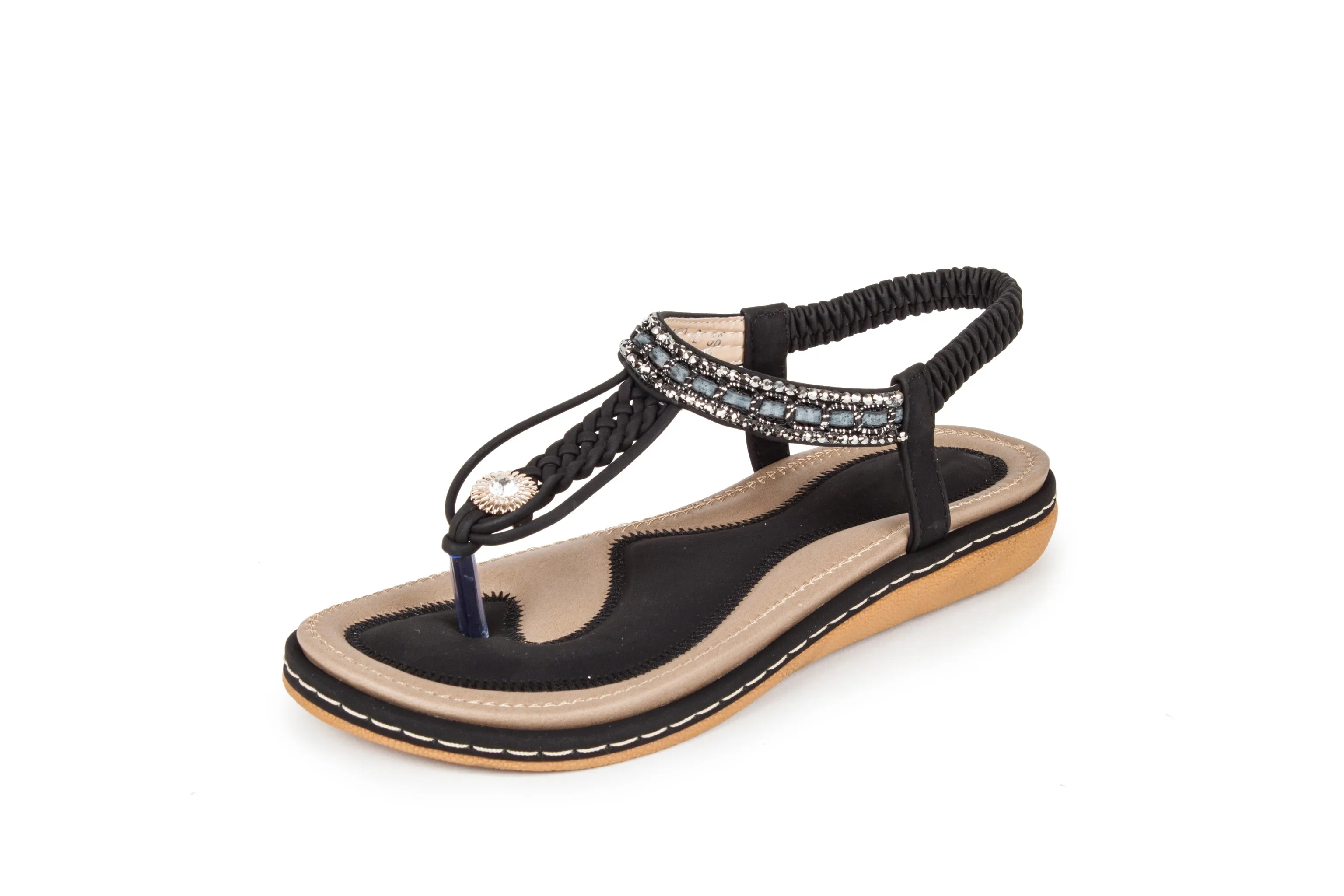 Haute edition Summer Bohemian Beaded Comfort Sandals