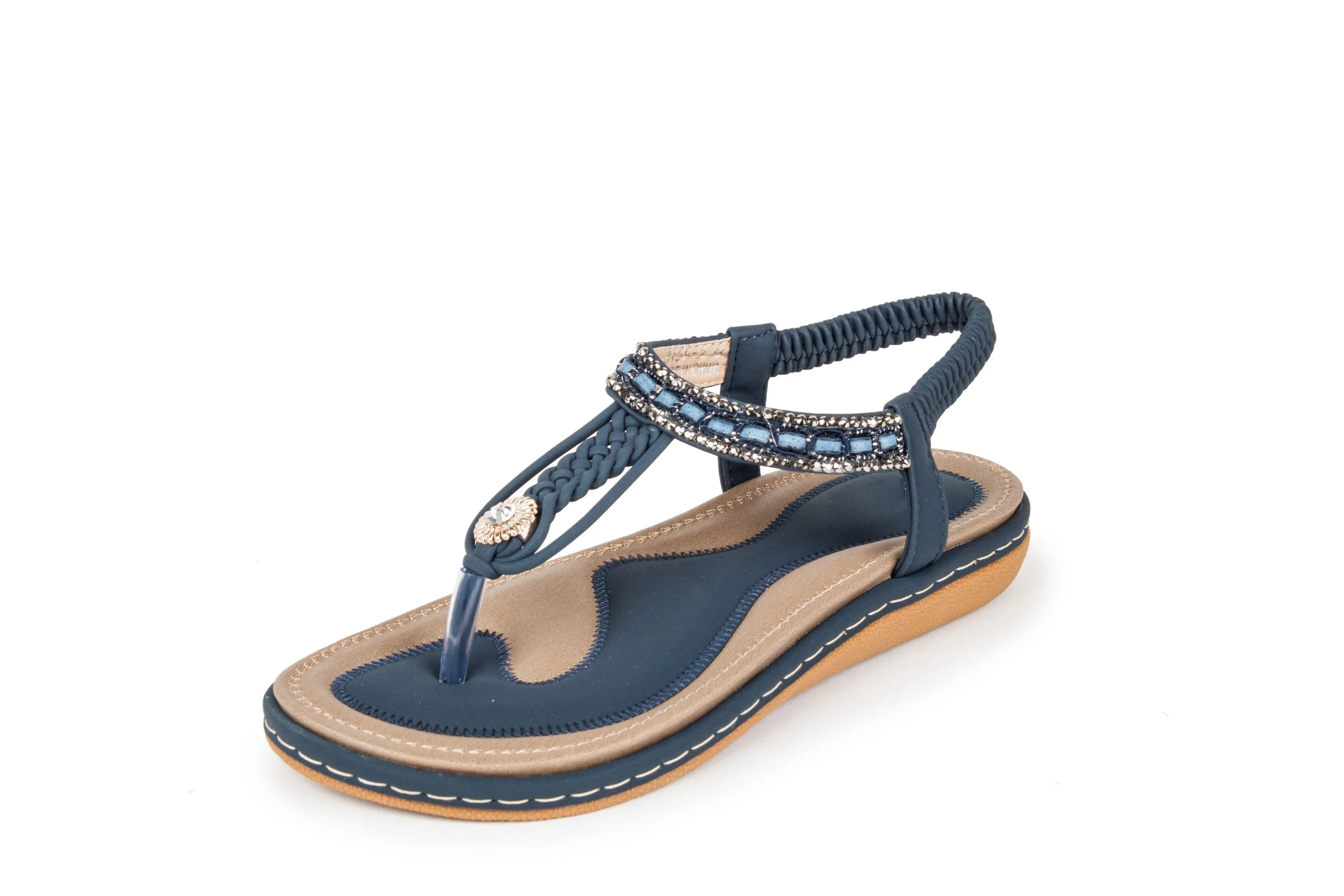 Haute edition Summer Bohemian Beaded Comfort Sandals