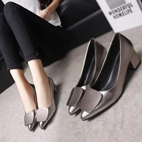 INSTOCK- Women's high-heeled pointed toe shallow mouth casual