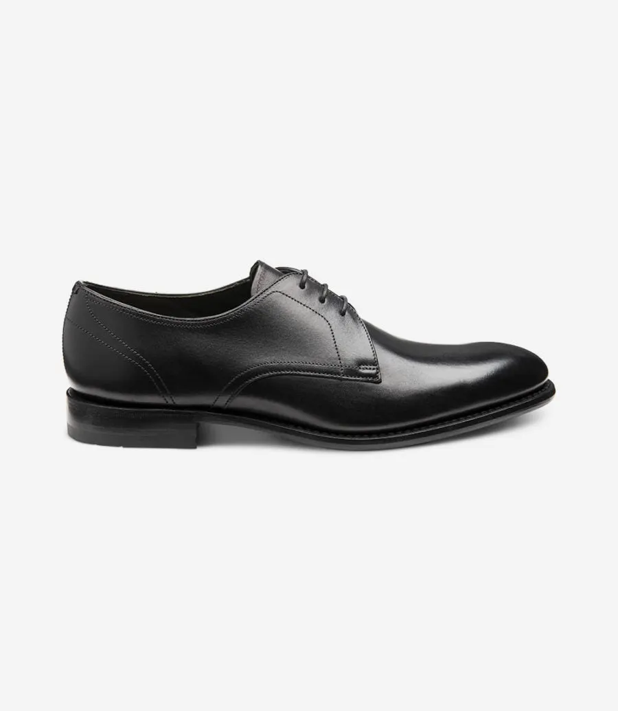 LOAKE - Atherton Premium Derby Shoe - Black Calf