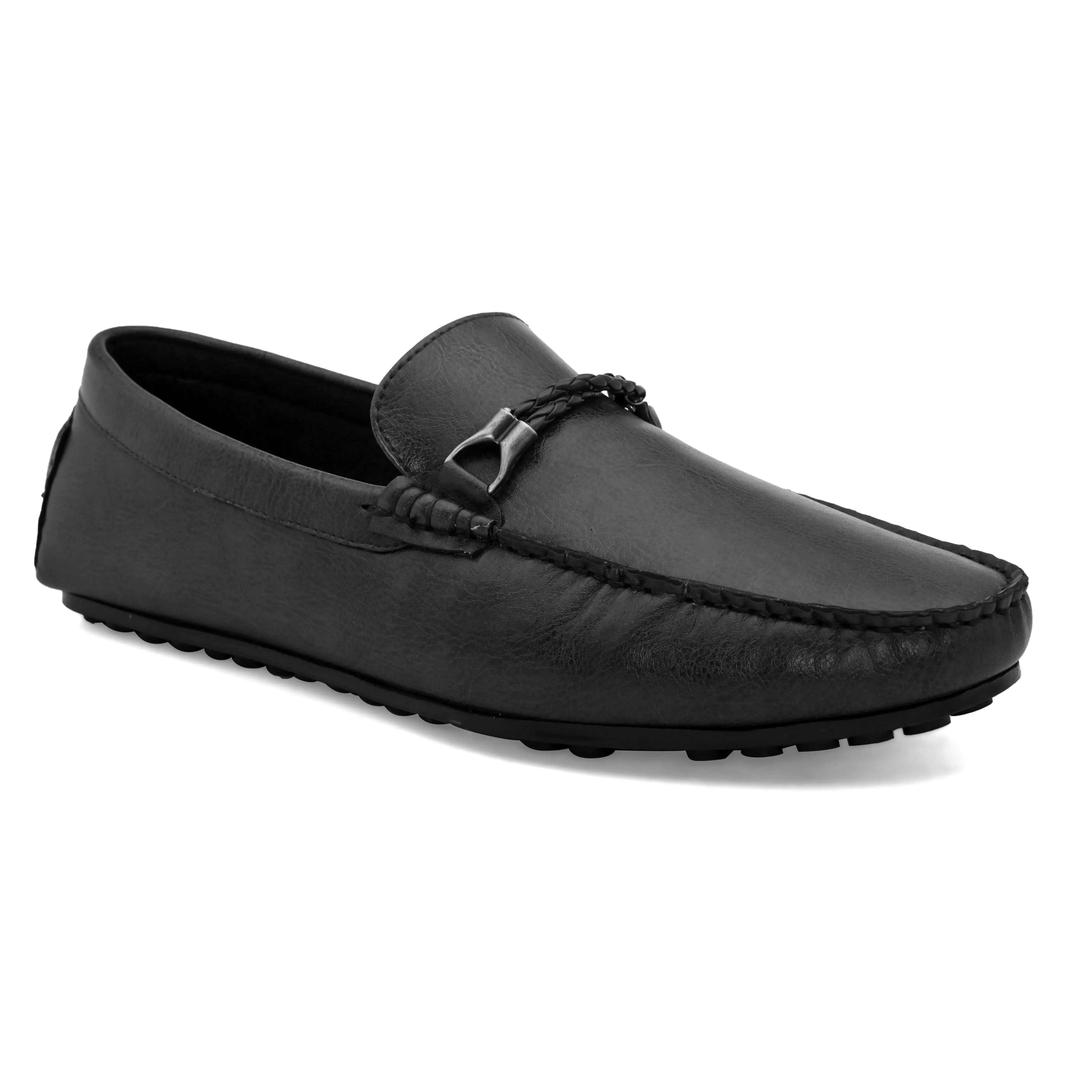 Loop Black Driving Loafers