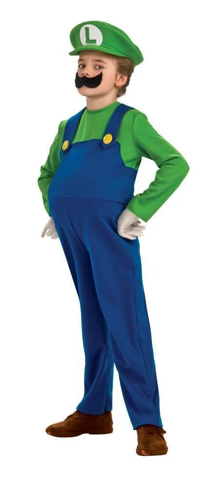 Luigi Deluxe Costume for Kids - Super Mario Bros