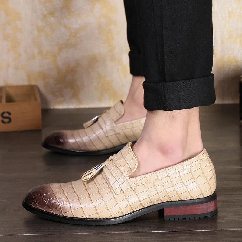 Men's Spring Tassel Moccasins Leather Shoes