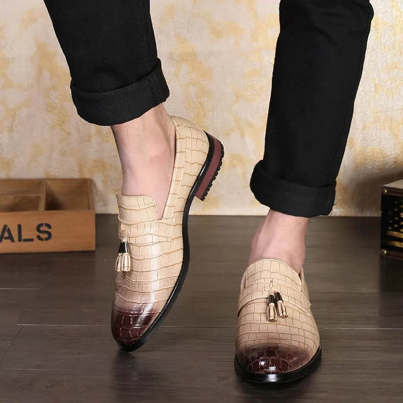 Men's Spring Tassel Moccasins Leather Shoes