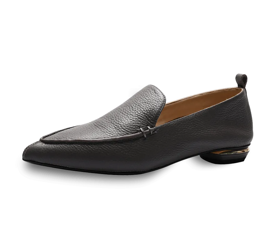 Octavia Beveled Heel Loafer