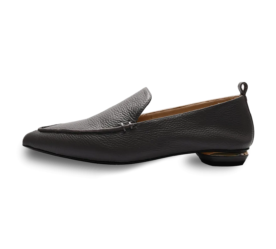 Octavia Beveled Heel Loafer