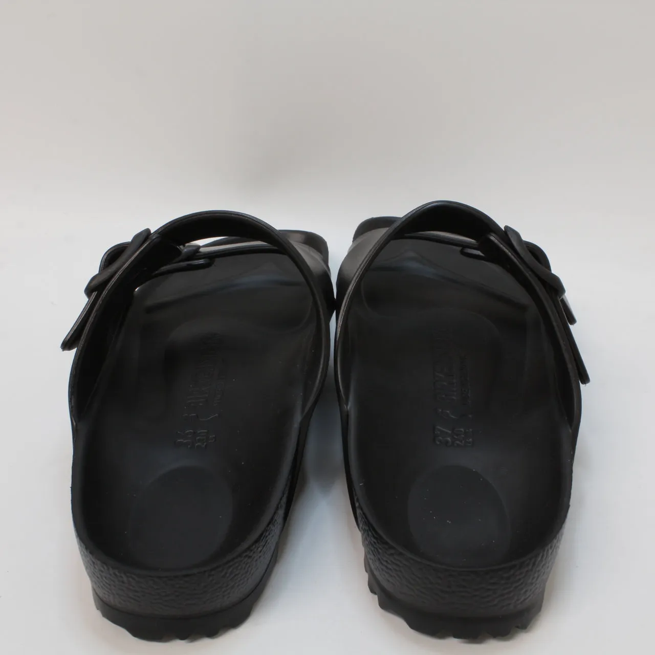 Odd Sizes - Womens Birkenstock Arizona Two Strap Black Eva - UK Sizes Right 4.5/Left 3.5