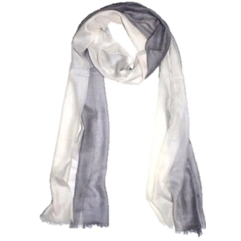 Ombre Scarf - Grey/Ivory