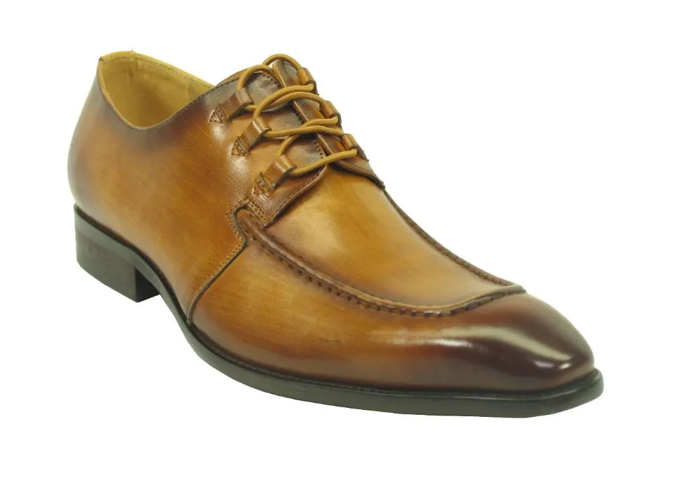 Patina Finish Calfskin Lace-up Shoe