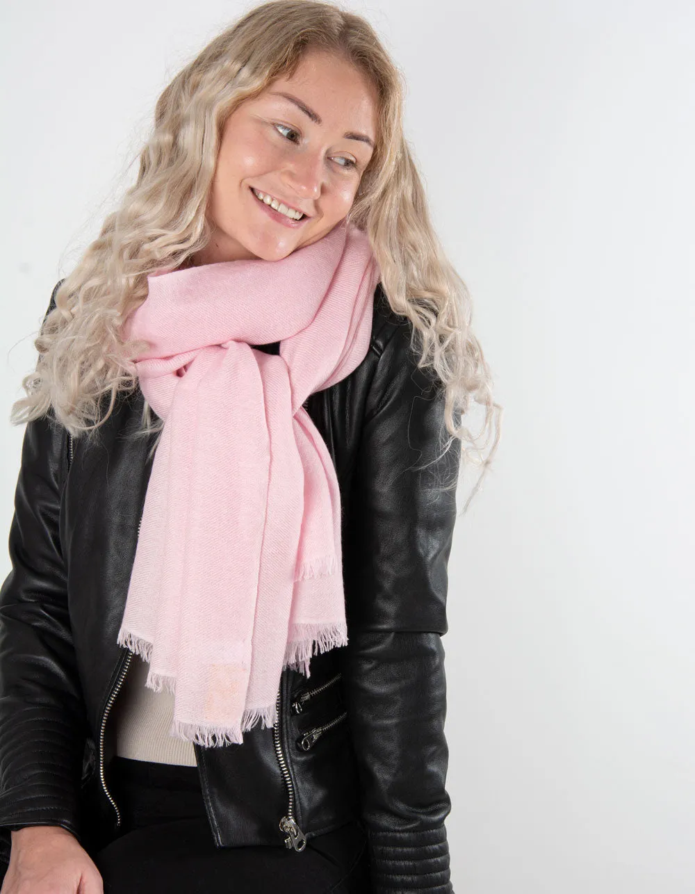 Pink Cashmere Scarf