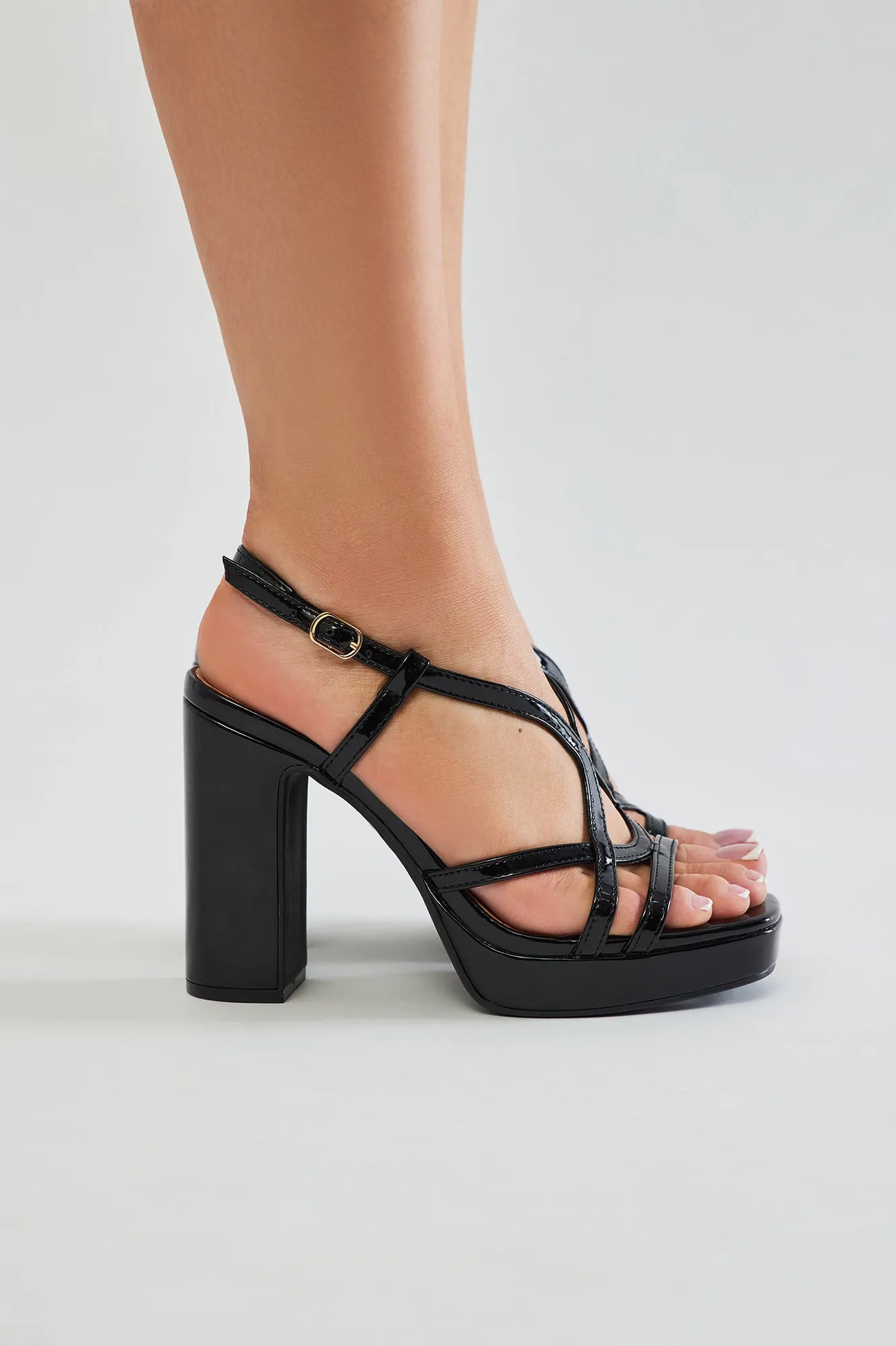 Preslie Heeled Sandals - Black