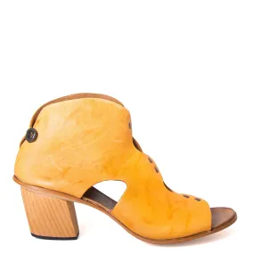 Research Women's Heeled Leather Sandal