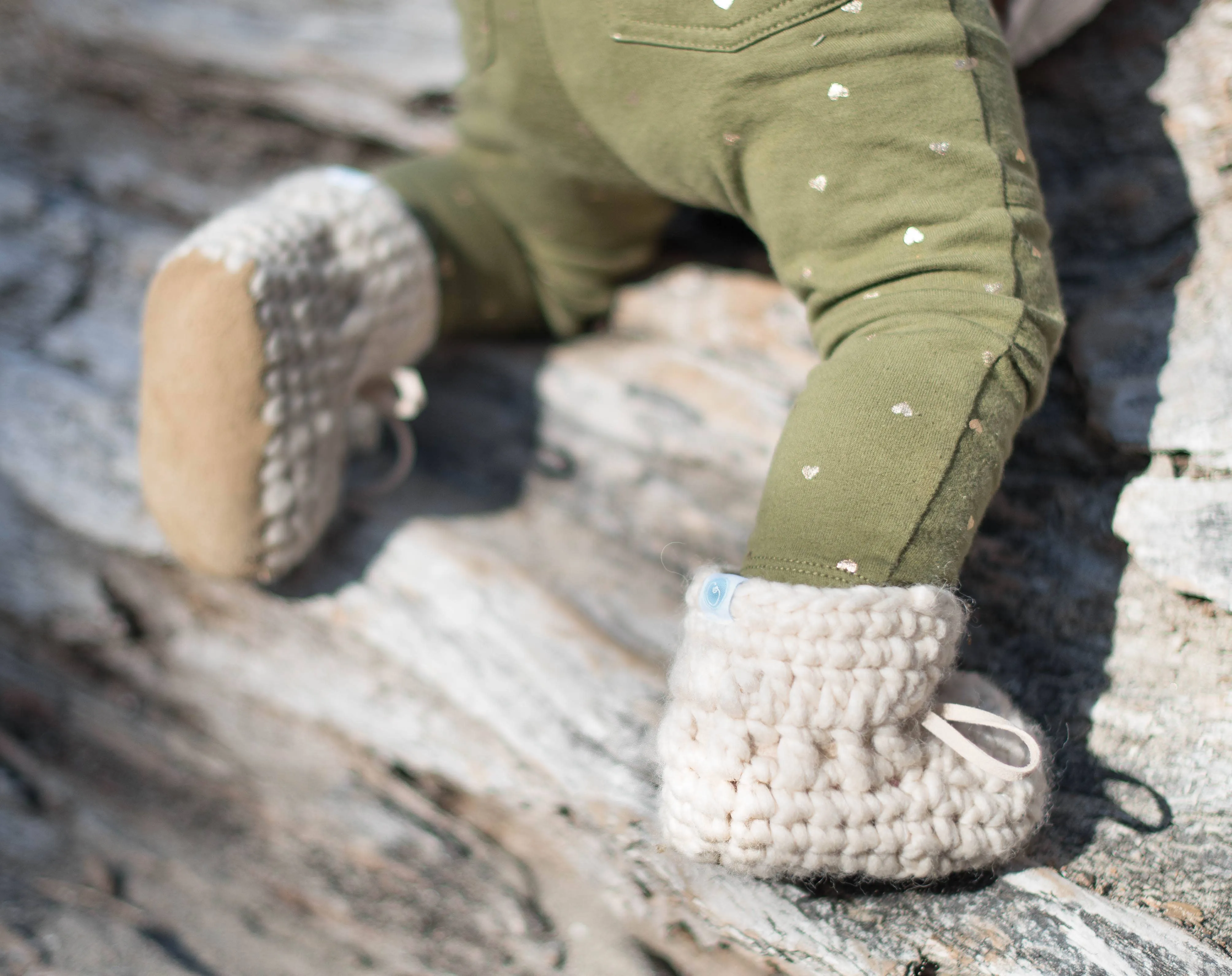 Sweater Crochet Booties