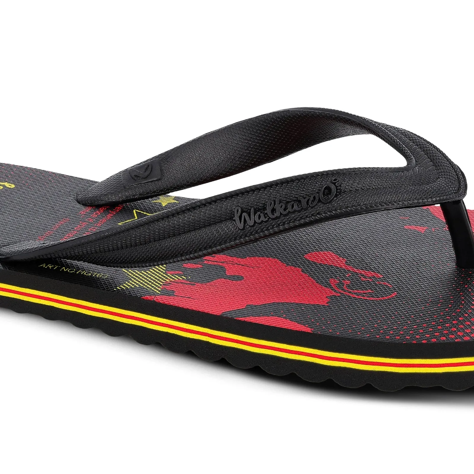 Walkaroo Boys Flip Flop Thong  - HG163 Red Black