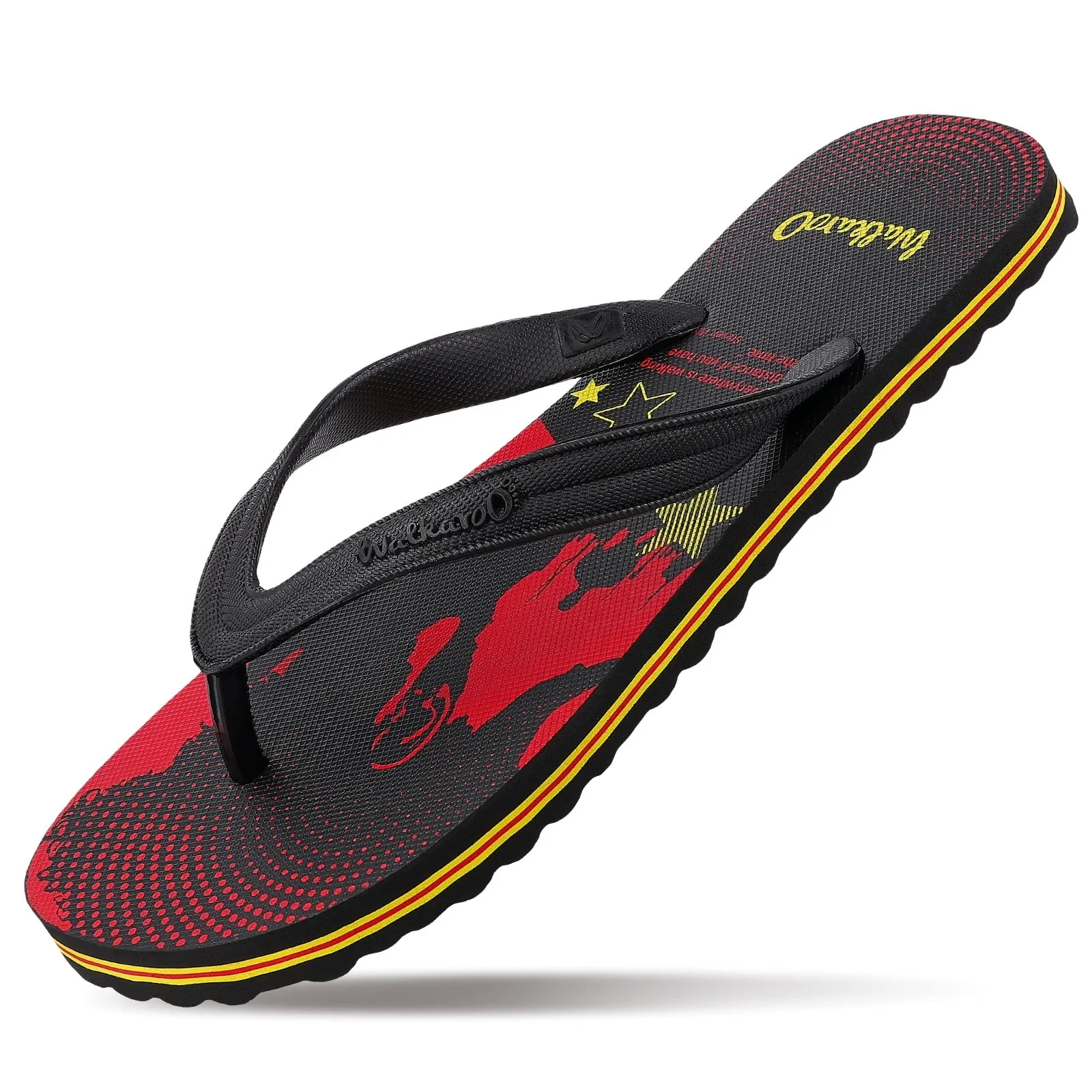 Walkaroo Boys Flip Flop Thong  - HG163 Red Black