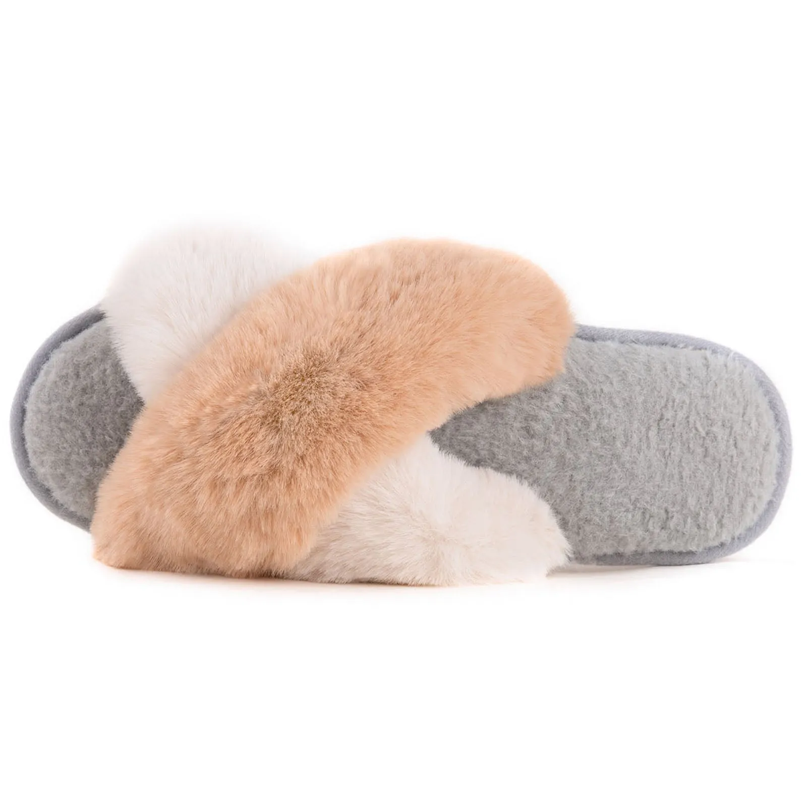 Women's Adeline Cross-Band Faux Fur Slipper