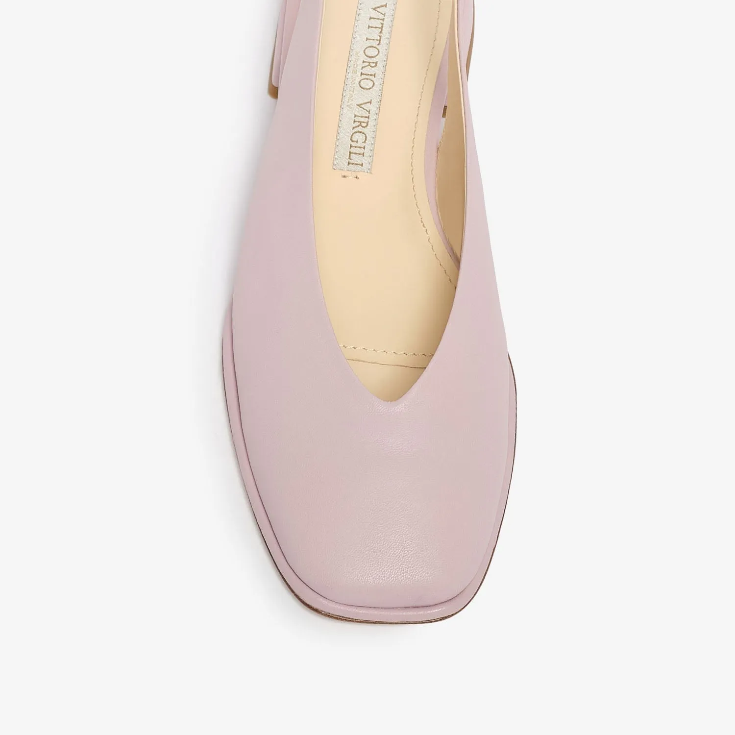 Women's leather ballet flat