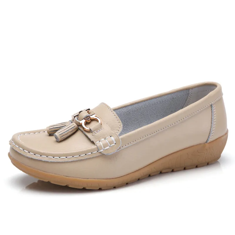 Women's Leather Breathable Moccasins Shoes